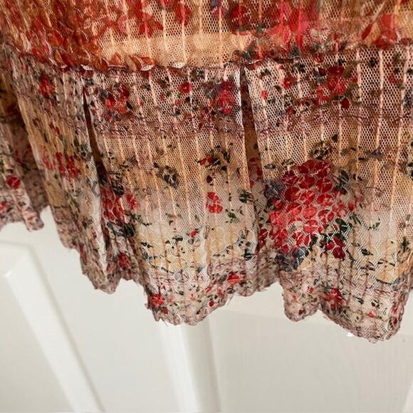 Sundance Floral Glory Dress Sequins Sleeveless Midi Drop Waist Women Large NWT - Picture 9 of 14